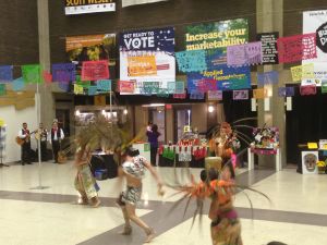 Dancers in the union concourse. Photo by Ryan Artmann.