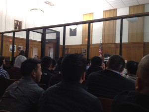 The courtroom was filled to capacity. Photo by Dylan Deprey.