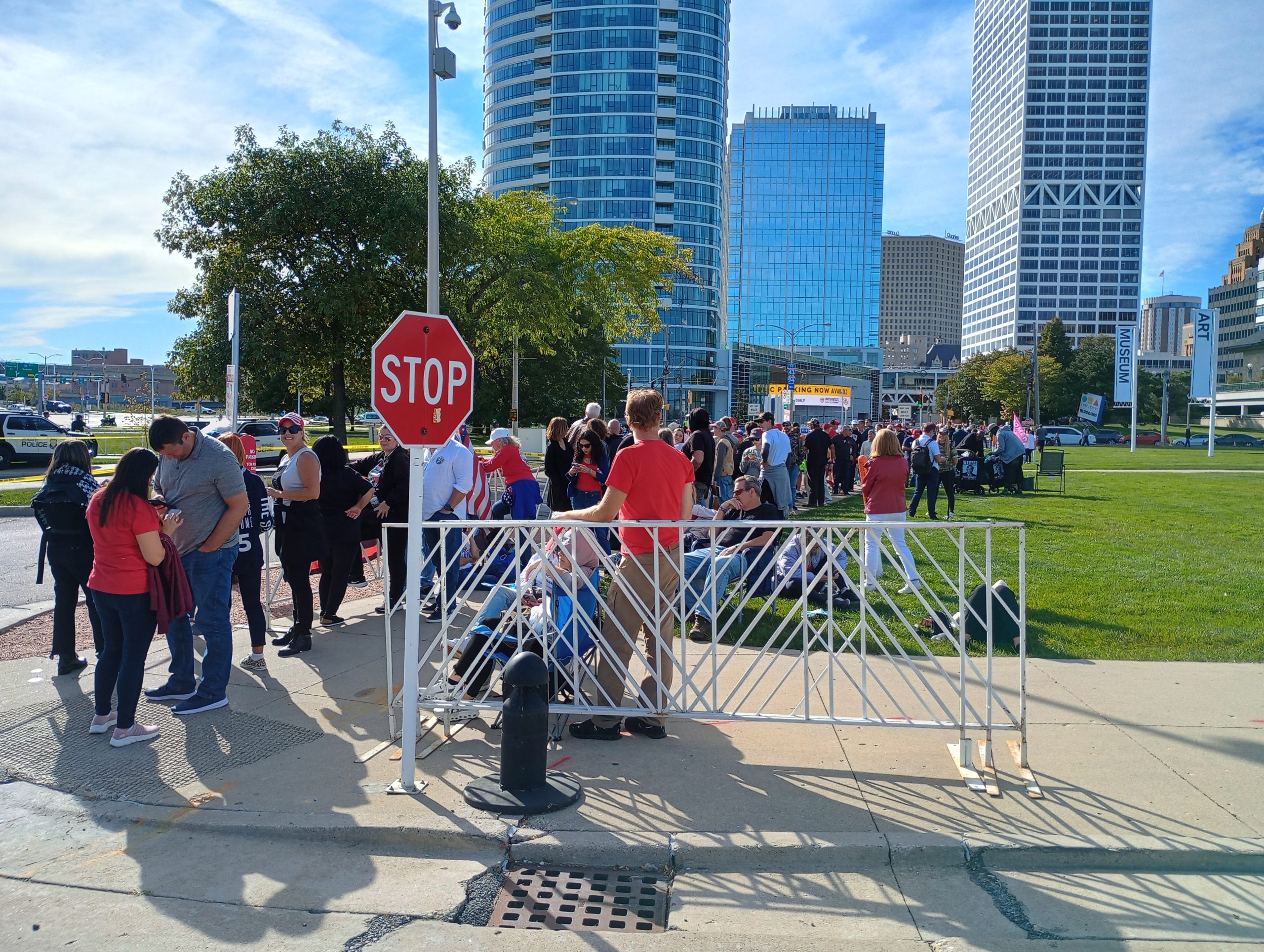 Trump Milwaukee Rally Closed to Public After Many Wait in Line